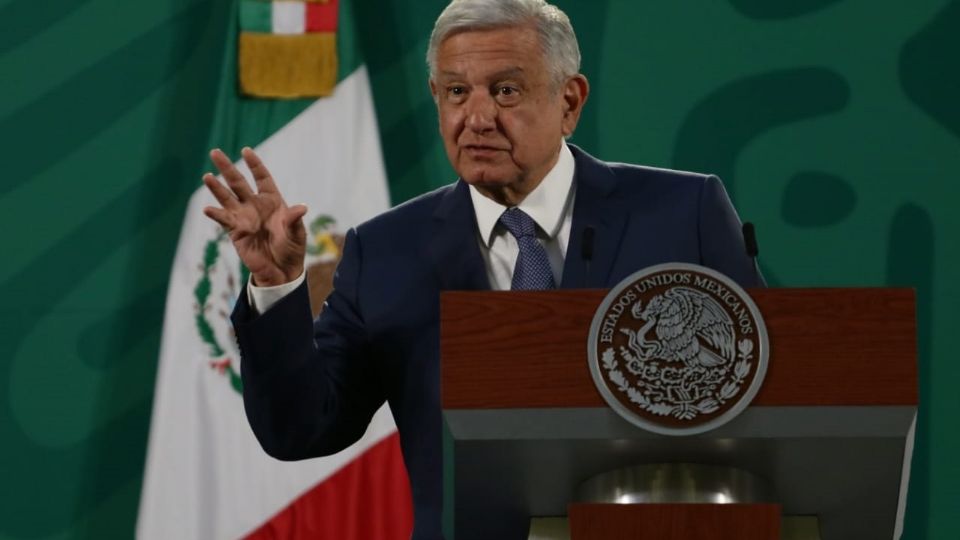 El presidente López Obrador en la Conferencia Mañanera de Palacio Nacional 
FOTO: Yadín Xolalpa