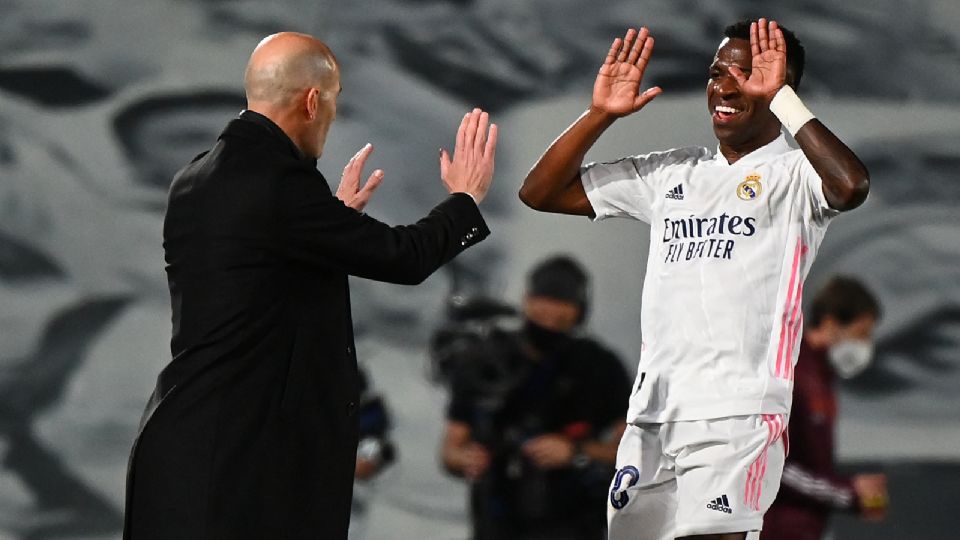 Vinicius fue el jugador del partido ante Liverpool. Foto: AFP