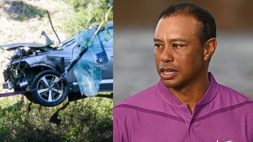 Revelan motivo del ACCIDENTE automovilístico de Tiger Woods