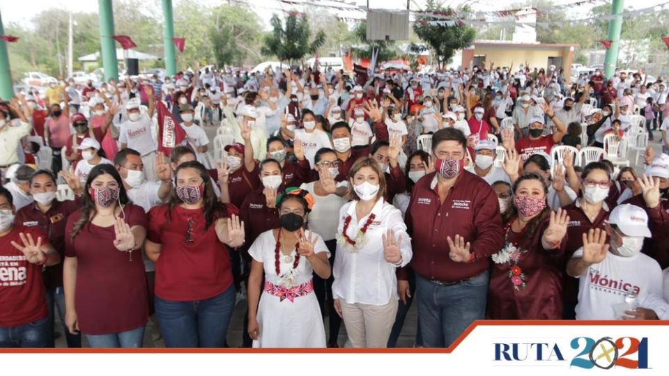 LUCHA. Mónica Rangel dijo que ya nadie logrará detenerla en la contienda electoral. Foto: Especial