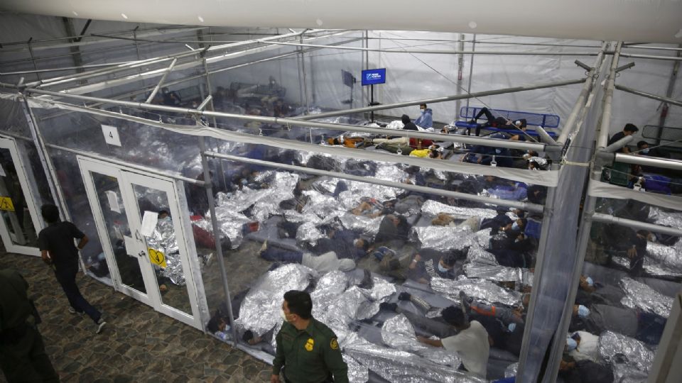 Centro de detención de migrantes en Texas. Foto: AP