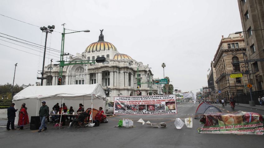 Secretaría de Gobierno pide a triquis retirar su plantón de avenida Juárez