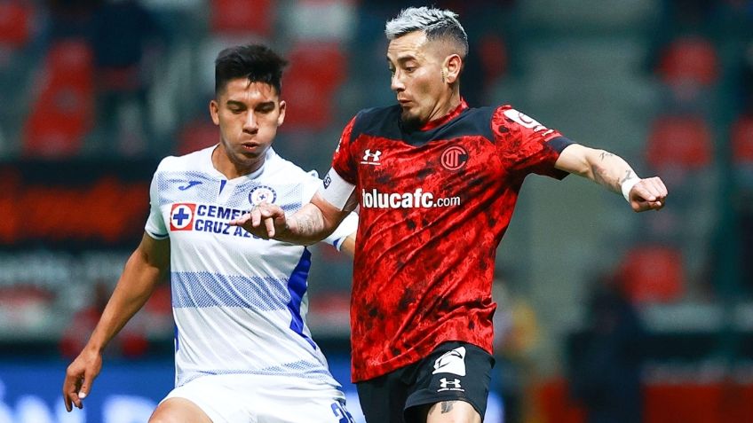 Cruz Azul cae 2-1 ante el Toluca en la ida de los cuartos y pierde su primer juego desde enero