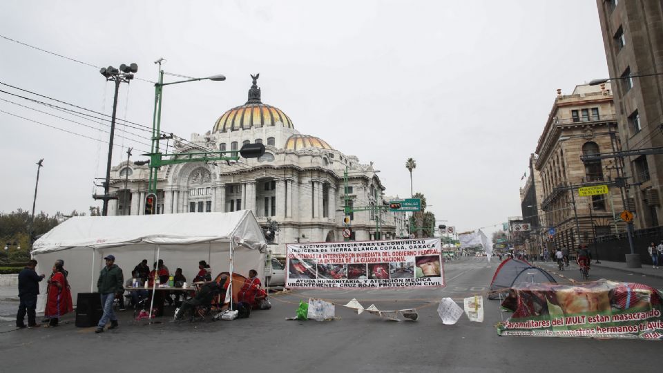 Los manifestantes llevan más de un año en la zona