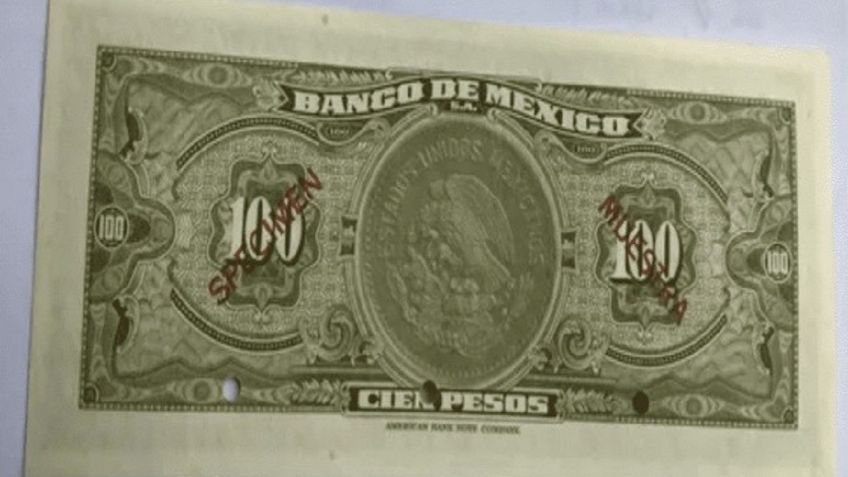 Este BILLETE de 100 pesos del año 1945 se vende en internet en más de 5 mil pesos