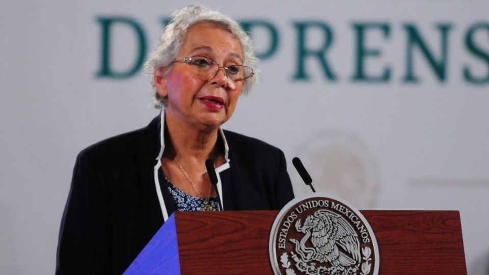 Olga Sánchez Cordero habló sobre el caso de Israel Vallarta, en la Conferencia Mañanera 
FOTO: Cuartoscuro