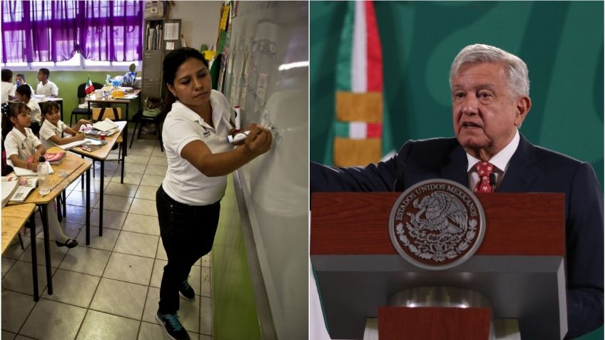 AMLO manda felicitación por el Día del Maestro; "Tenemos el compromiso de NO maltratar al magisterio"