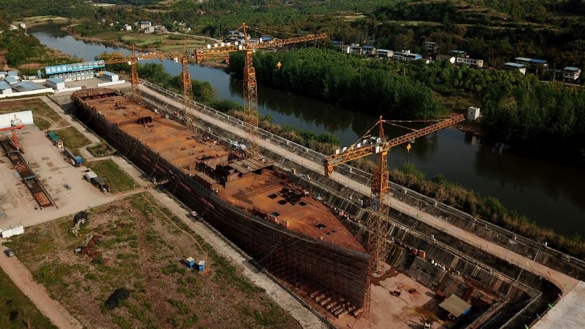 ¡Titanic reflota! Construyen réplica exacta del trasatlántico inhundible: FOTOS