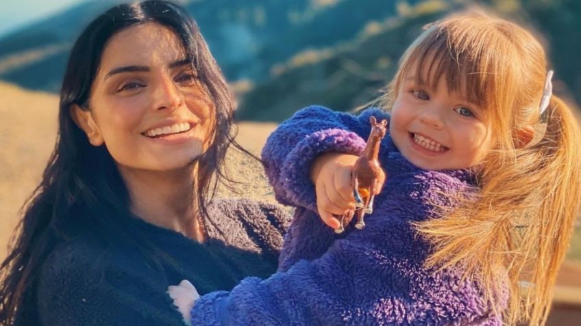 Aislinn Derbez le pinta de rosa el pelo a su hija Kailani; cumple su sueño de ser "sirena" | FOTOS