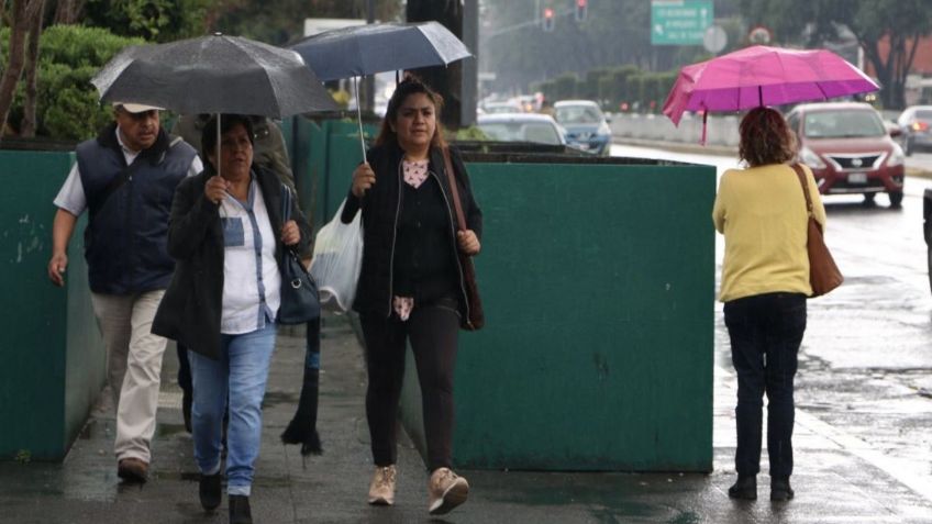 Clima CDMX: Se registran lluvias en el norte, centro y sur de la capital; cuatro líneas del Metro son afectadas