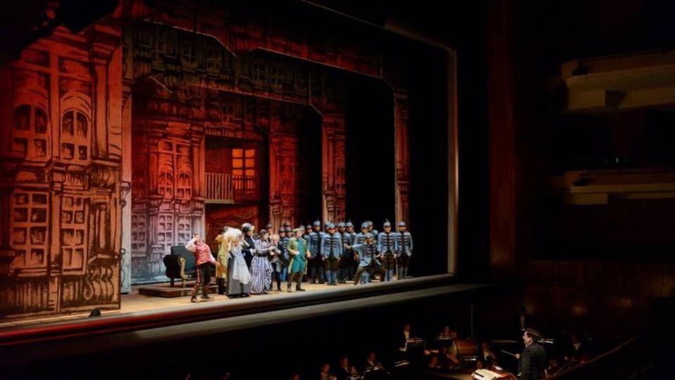 PUESTA EN ESCENA. Ópera El Barbero de Sevilla. Foto: cortesía del Teatro del Bicentenario.