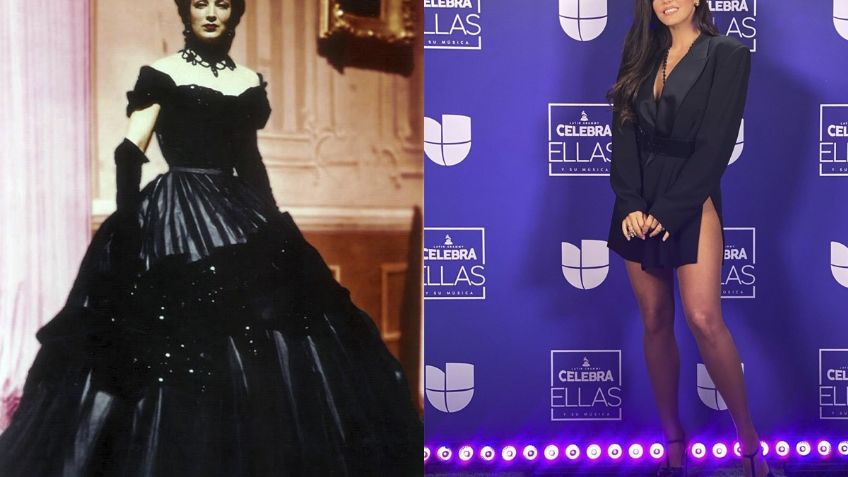 ¿María Félix, eres tú? Comparan a Ana Bárbara con "la Doña", por usar un sensual vestido negro