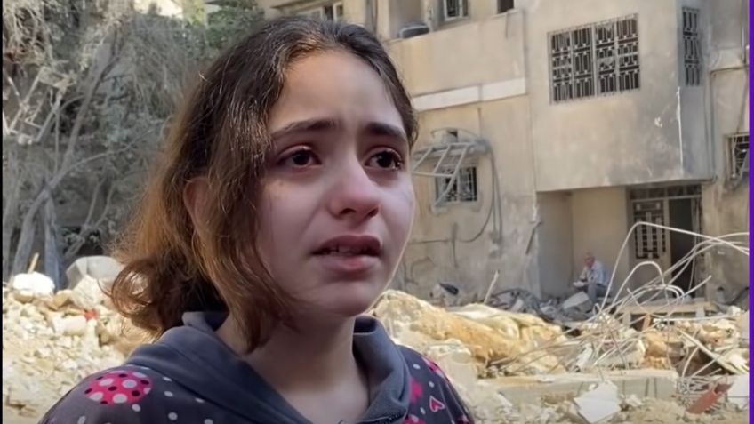 Niña palestina pregunta llorando, “¿por qué nos matan?”; las crueles imágenes tras ataques de Israel