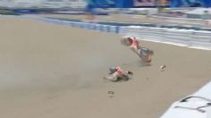 Piloto sufre aparatoso accidente en el MotoGP de España: VIDEO