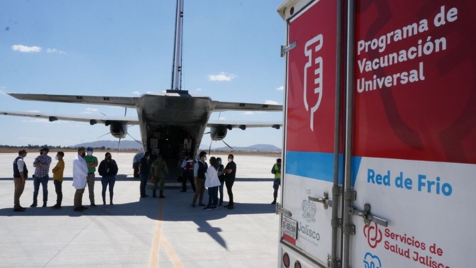 Este fin de semana arribaron a Jalisco 102 mil 960 vacunas contra el COVID-19 de la farmacéutica Pfizer-BioNTec. Foto: Especial