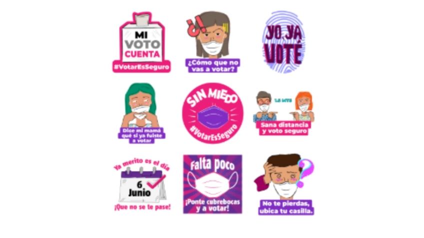 ¿Te sientes democrático? Así puedes descargar en WhatsApp los stickers del INE