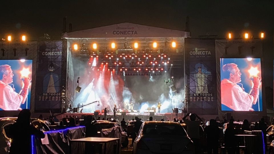 La agrupación mexicana ofreció un autoconcierto en el Autódromo de la CDMX Foto: Especial