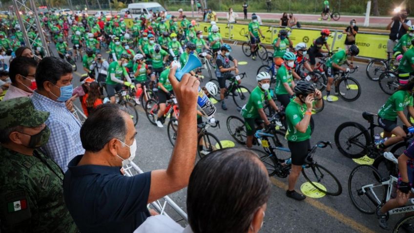 Con estrictos protocolos sanitarios se realiza L'Étape Acapulco de Le Tour de France