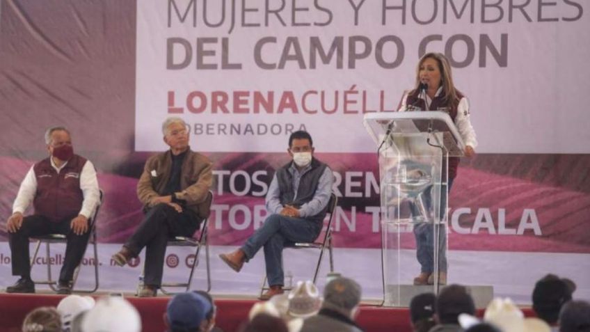 Músculo ejidatario y campesino se suma con Lorena Cuéllar en Tlaxcala