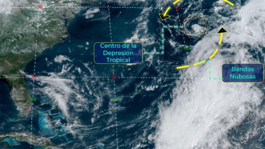 “Ana” es depresión tropical lejos de costas mexicanas; esta es su trayectoria