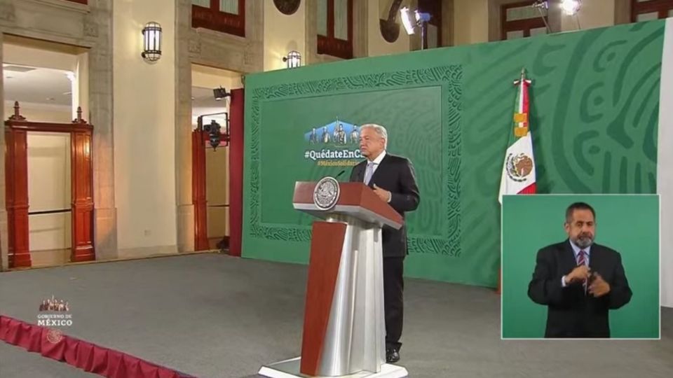 Andrés Manuel López Obrador. presidente de México durante la conferencia mañanera de este lunes 24 de mayo. Foto: Especial