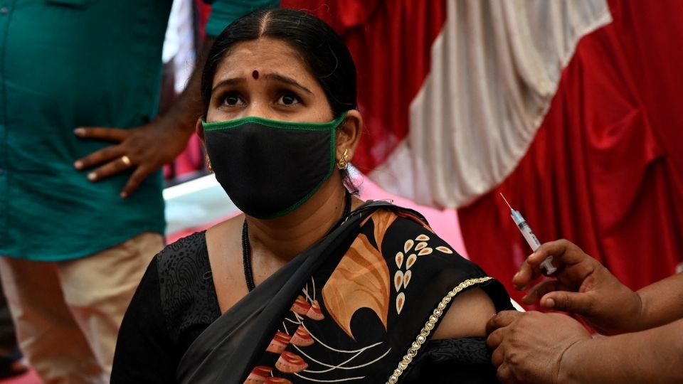 En India, declaran epidemia por 'hongo negro' en pacientes con Covid-19. Foto: AFP