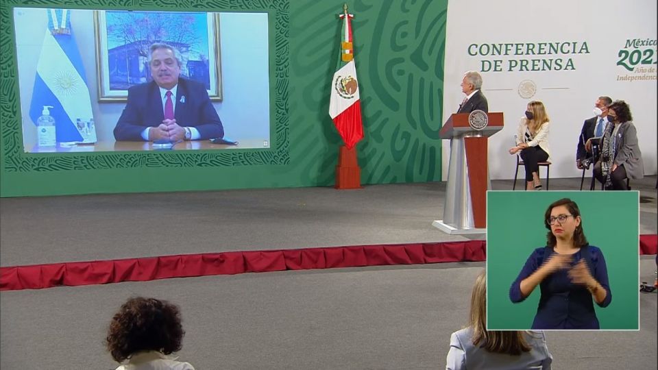 El presidente López Obrador se reunió con Alberto Fernández, presidente de Argentina 
FOTO: YouTube