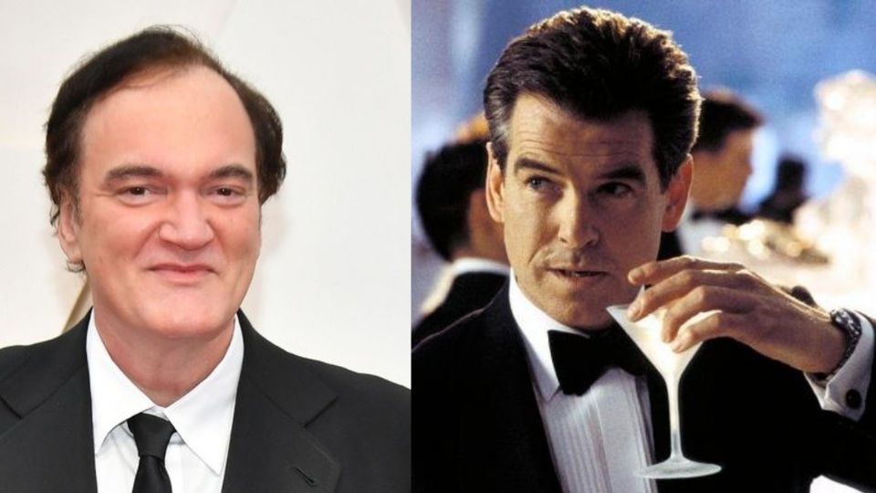 El director Quentin Tarantino sostuvo una reunión con Pierce Brosnan en 2004, cuando el actor todavía interpretaba a James Bond. Foto: Especial