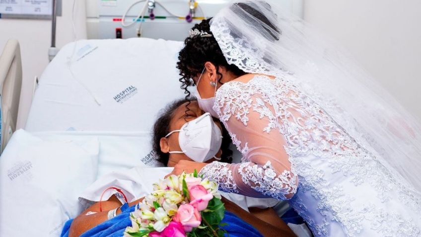 Novia visita a su mamá en el hospital para recibir la bendición antes de su boda: FOTOS