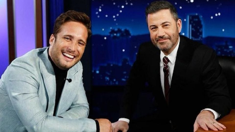 Diego Boneta compartió cómo ha sido su proceso para dar vida a Luis Miguel en Jimmy Kimmel Live. Foto: Especial