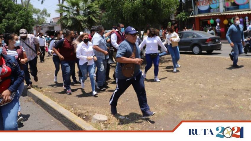 Golpeadores del Sindicato Libertad atacan a brigadistas de Morena en Ecatepec