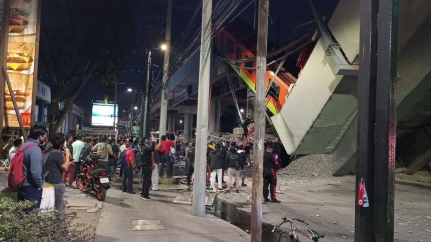 VIDEOS  | Derrumbe en Metro de la CdMx en estación Olivos