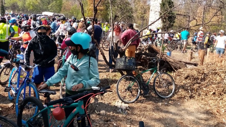 Los colectivos ciclistas y grupos ambientalistas buscan que la Semarnat y la Sedatu apoyen las acciones ciudadanas de conservación y preservación del parque. Foto: Especial