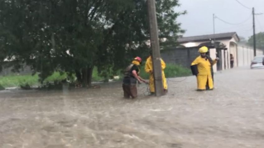 Tras lluvias en Nuevo León se reportan distintos daños y una persona desaparecida