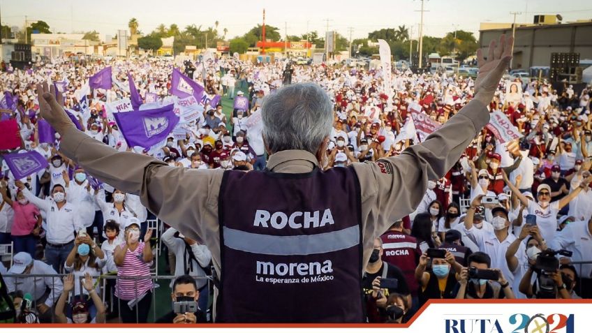 Rubén Rocha cierra campaña en Ahome, Sinaloa