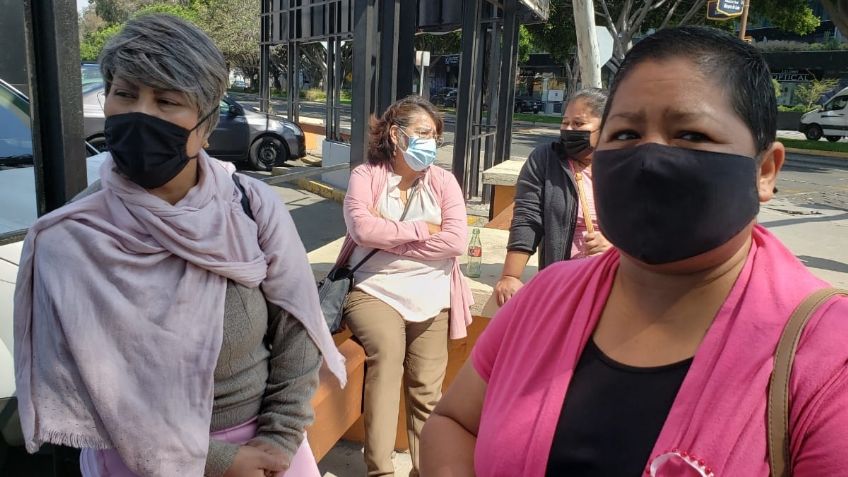 Enfermas con cáncer protestan en la Ssa Tijuana para que les brinden atención médica