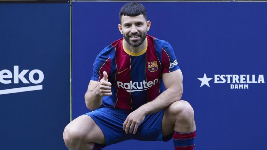 Kun Agüero revela el futuro de Messi durante su presentación con el Barcelona