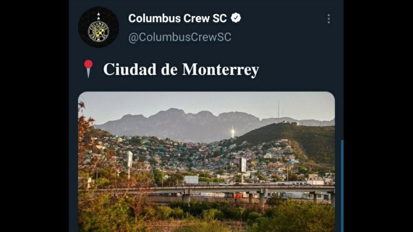 Columbus presume foto de su llegada a Monterrey; los critican por estar en zona 'pobre'