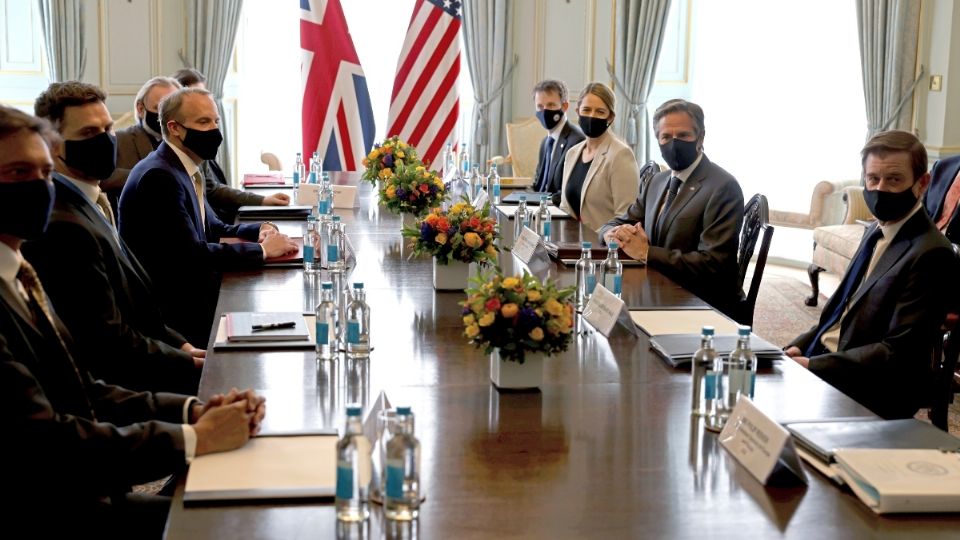 Los ministros de Exteriores del G7 sostuvieron las primeras reuniones presenciales en Londres. Foto: Reuters