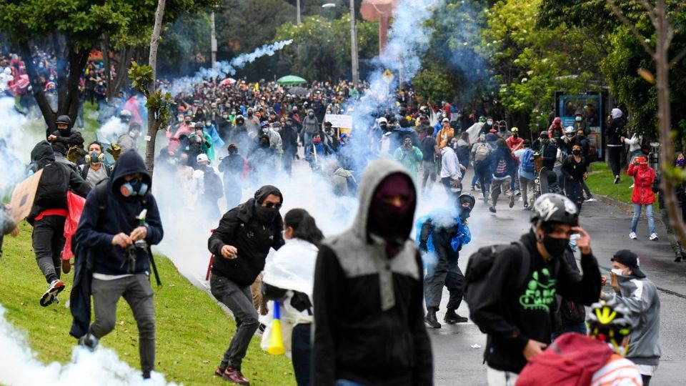 Las manifestaciones comenzaron desde que el presidente Iván Duque impulsó una Reforma Fiscal. Foto: Archivo | AFP