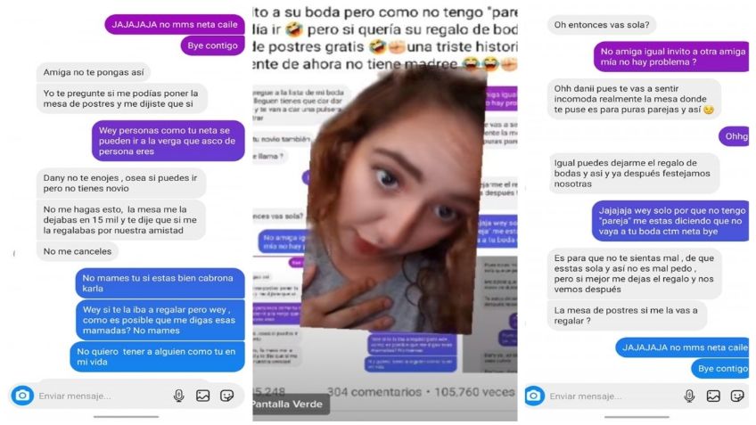 ¡Increíble! Mujer es desinvitada a la BODA de su amiga por no tener pareja, pero le pide pagar los postres