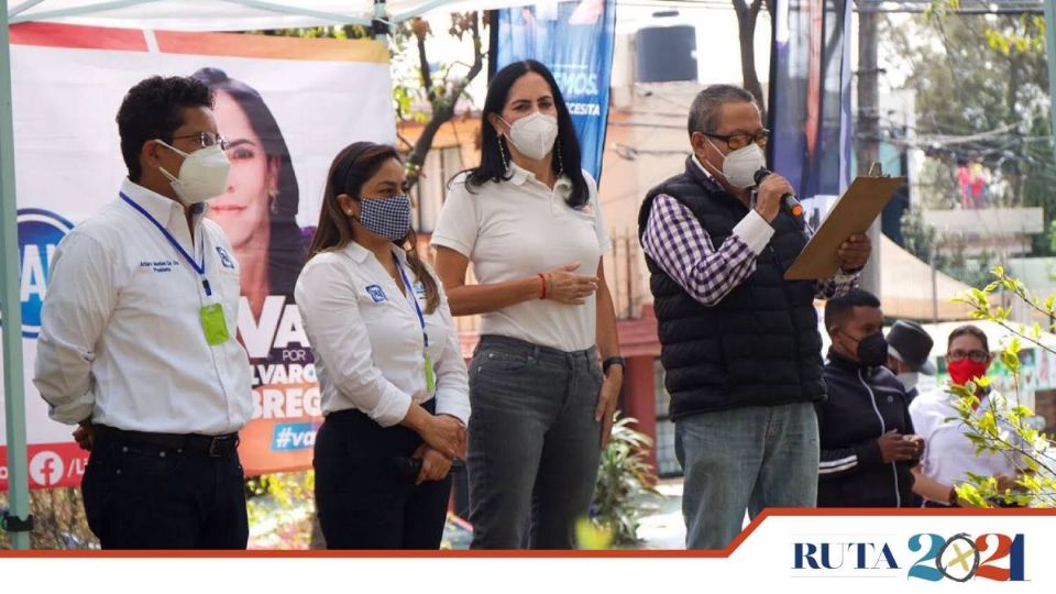 Llamó a votar a los vecinos de la alcaldía Álvaro Obregón porque es la última oportunidad de cambiar un gobierno que ha hundido a la Ciudad de México. Foto: Especial