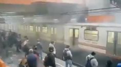 Reportan presencia de humo en tren de estación Pantitlán | VIDEO