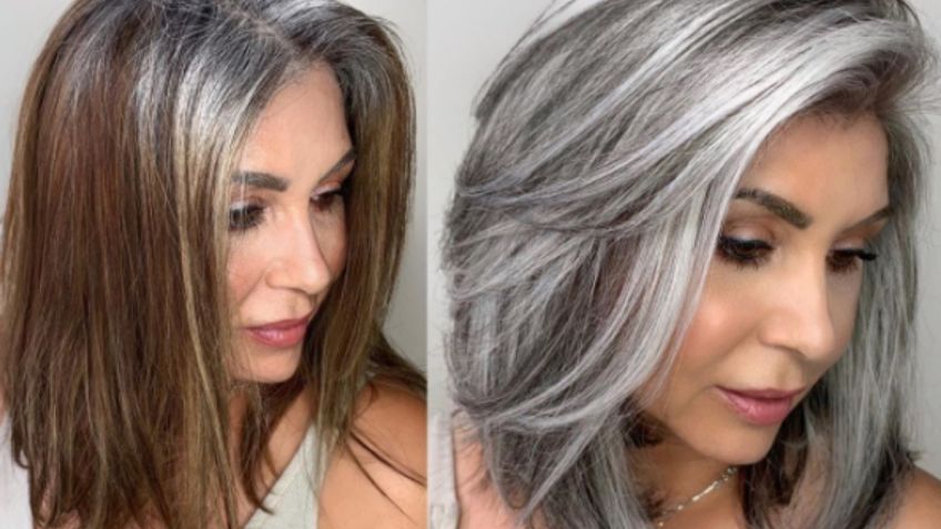 ¡Dile ADIÓS a los tintes! Luce unas canas ESPECTACULARES con esta técnica: FOTOS