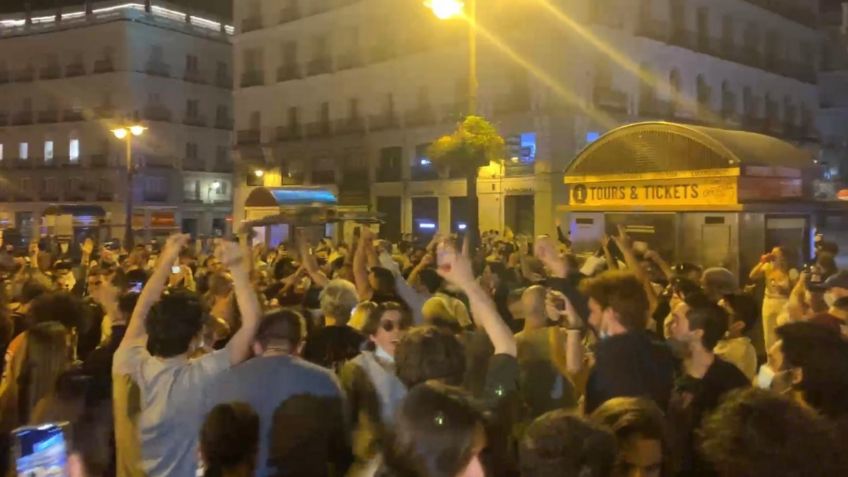 Fin del estado de alarma en España provoca fiestas masivas sin cubrebocas ni sana distancia: VIDEO