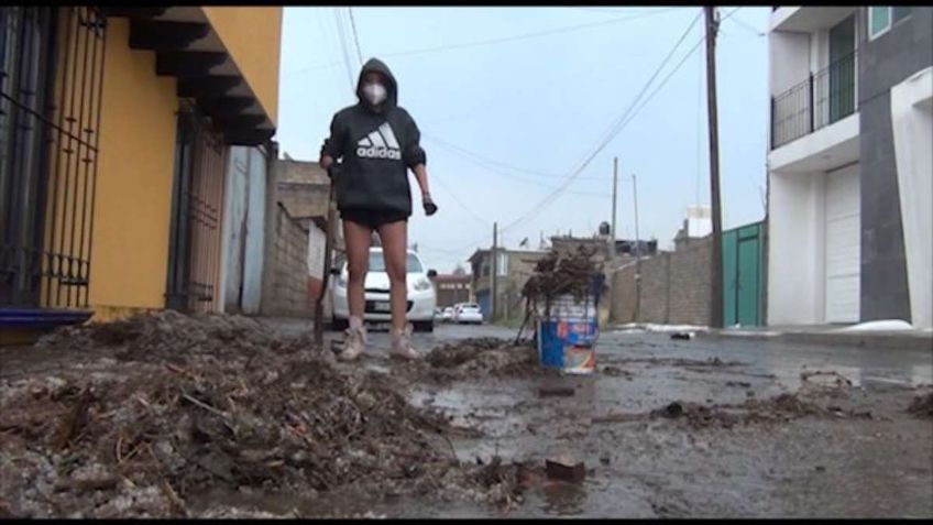 Inundaciones en Toluca y Metepec, tras torrencial lluvia