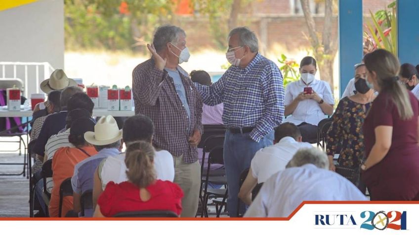 Rubén Rocha Moya recibe segunda vacuna contra el Covid-19