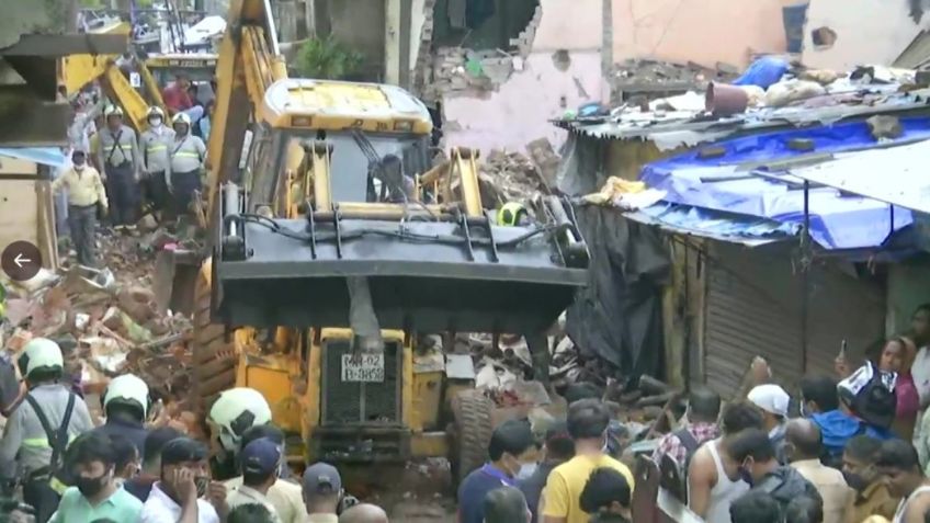 Derrumbe de edificio en India deja, al menos, 11 muertos de los cuales 8 eran niños