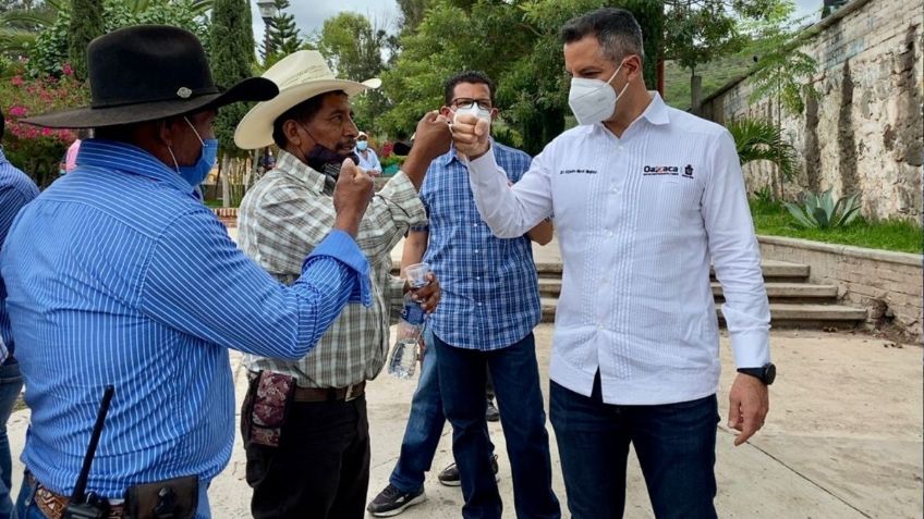 Alejandro Murat construye ruta de paz en San Vicente