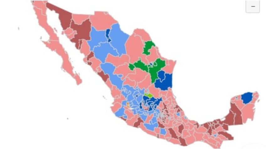 Cómputos distritales con 99.97% de avance, Morena y aliados ganan 121 distritos, alianza opositora 62